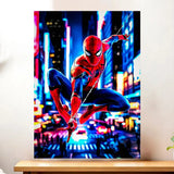 Affiche Spiderman illustrée à la main en Anjou