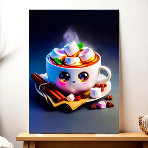 Tableau Chocolat Chaud illustré à la main en Anjou