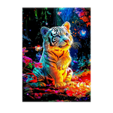 Poster Tigreau illustré à la main en Anjou