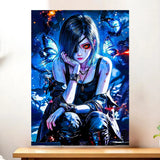 Affiche Touka Tokyo Ghoul illustrée à la main en Anjou