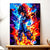 Toile Vegeta SSJ4 Dragon Ball GT illustrée à la main en Anjou