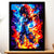 Cadre Noir Vegeta SSJ4 Dragon Ball GT illustré à la main en Anjou