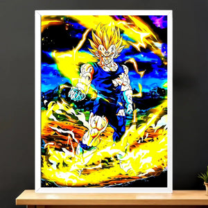 Cadre Blanc Majin Vegeta