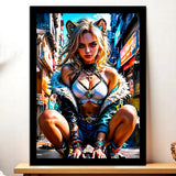 Poster Xilonen Genshin Impact illustré à la main en Anjou