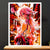 Cadre Blanc Yae Miko Genshin Impact illustré à la main en Anjou