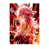 Poster Yae Miko Genshin Impact illustré à la main en Anjou