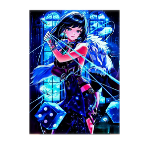 Poster Yelan Genshin Impact illustré à la main en Anjou