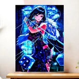 Affiche Yelan Genshin Impact illustrée à la main en Anjou