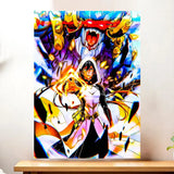 Affiche Zhongli Genshin Impact illustrée à la main en Anjou