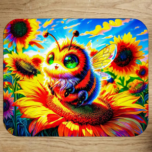 Tapis de Souris Abeille illustré à la main en Anjou