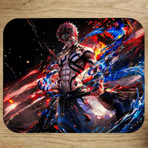 Tapis de Souris Akaza Demon Slayer illustré à la main en Anjou