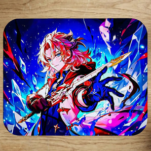 Tapis de Souris Albedo Genshin Impact illustré à la main en Anjou