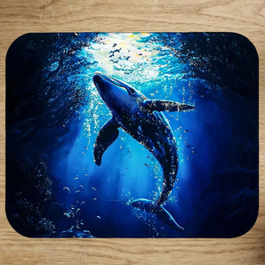 Tapis de Souris Baleine illustré à la main en Anjou