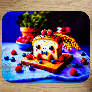 Tapis de Souris Toast illustré à la main en Anjou