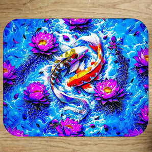 Tapis de Souris Carpe Koi illustré à la main en Anjou