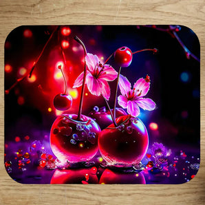 Tapis de Souris Cerise illustré à la main en Anjou