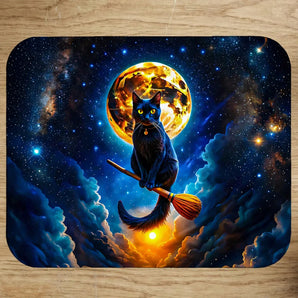 Tapis de Souris Chat Balais illustré à la main en Anjou