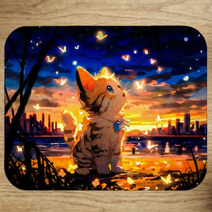 Tapis de Souris Chat Dessin illustré à la main en Anjou