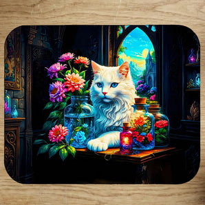 Tapis de Souris Chat Royal illustré à la main en Anjou