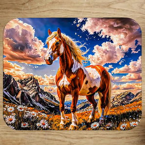 Tapis de Souris Cheval Majestueux illustré à la main en Anjou