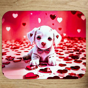 Tapis de Souris Chien Coeur illustré à la main en Anjou