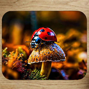Tapis de Souris Coccinelle illustré à la main en Anjou