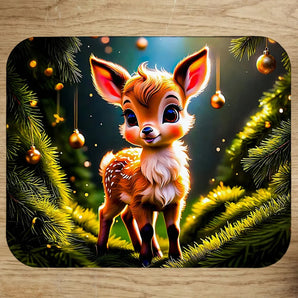 Tapis de Souris Faon illustré à la main en Anjou