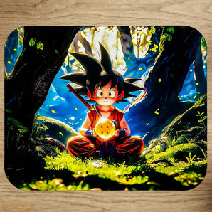 Tapis de Souris Goku Enfant Dragon Ball illustré à la main en Anjou