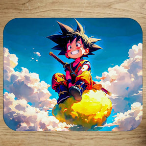 Tapis de Souris Goku Nuage Magique Dragon Ball illustré à la main en Anjou