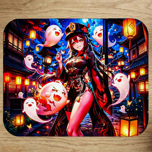 Tapis de Souris Hu Tao Genshin Impact illustré à la main en Anjou