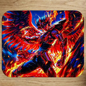 Tapis de Souris Ikki du Phénix Saint Seiya illustré à la main en Anjou