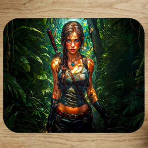 Tapis de Souris Lara Croft illustré à la main en Anjou