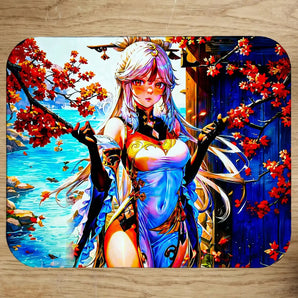 Tapis de Souris Ningguang Genshin Impact illustré à la main en Anjou