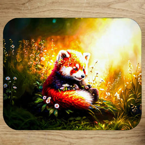 Tapis de Souris Panda Roux illustré à la main en Anjou