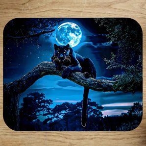 Tapis de Souris Panthère Noire illustré à la main en Anjou