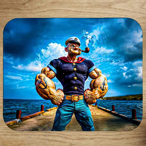 Tapis de Souris Popeye illustré à la main en Anjou