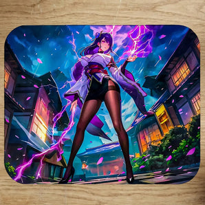Tapis de Souris Raiden Shogun Genshin Impact illustré à la main en Anjou