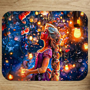 Tapis de Souris Raiponce illustré à la main en Anjou