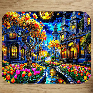 Tapis de Souris Tulipe illustré à la main en Anjou