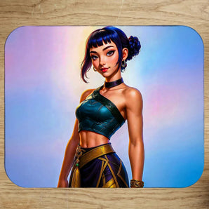 Tapis de Souris Zoey KPop Demon Hunters illustré à la main en Anjou