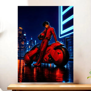 Affiche Akira illustrée à la main en Anjou