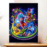 Affiche Dragon Ball Super illustrée à la main en Anjou