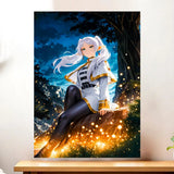 Affiche Frieren Sousou no Frieren illustré à la main en Anjou