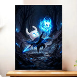 Affiche Hollow Knight illustrée à la main en Anjou