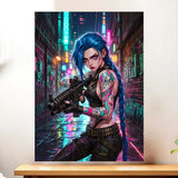 Affiche Jinx illustrée à la main en Anjou