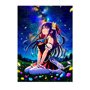 Poster Oshi No Ko illustré à la main en Anjou
