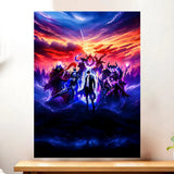 Affiche Solo Leveling Arise illustrée à la main en Anjou