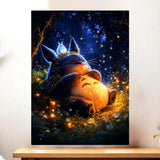 Affiche Totoro illustrée à la main en Anjou