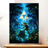 Affiche Zelda illustrée à la main en Anjou