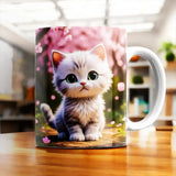 Mug Chaton illustré à la main en Anjou